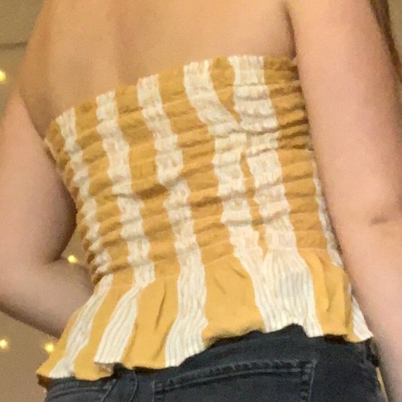 American Eagle Outfitters Yellow Tube Top - Picture 3 of 4